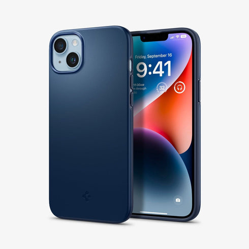 ACS04766 - iPhone 14 Pro Max Case Thin Fit in black showing the back